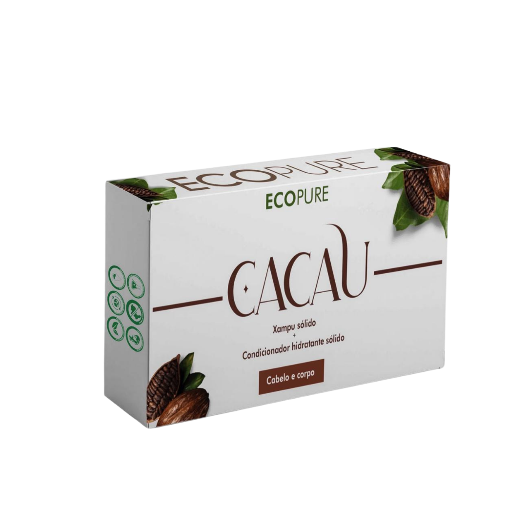 XAMPU E CONDICIONADOR CACAU ECO PURE SÓLIDO 70G