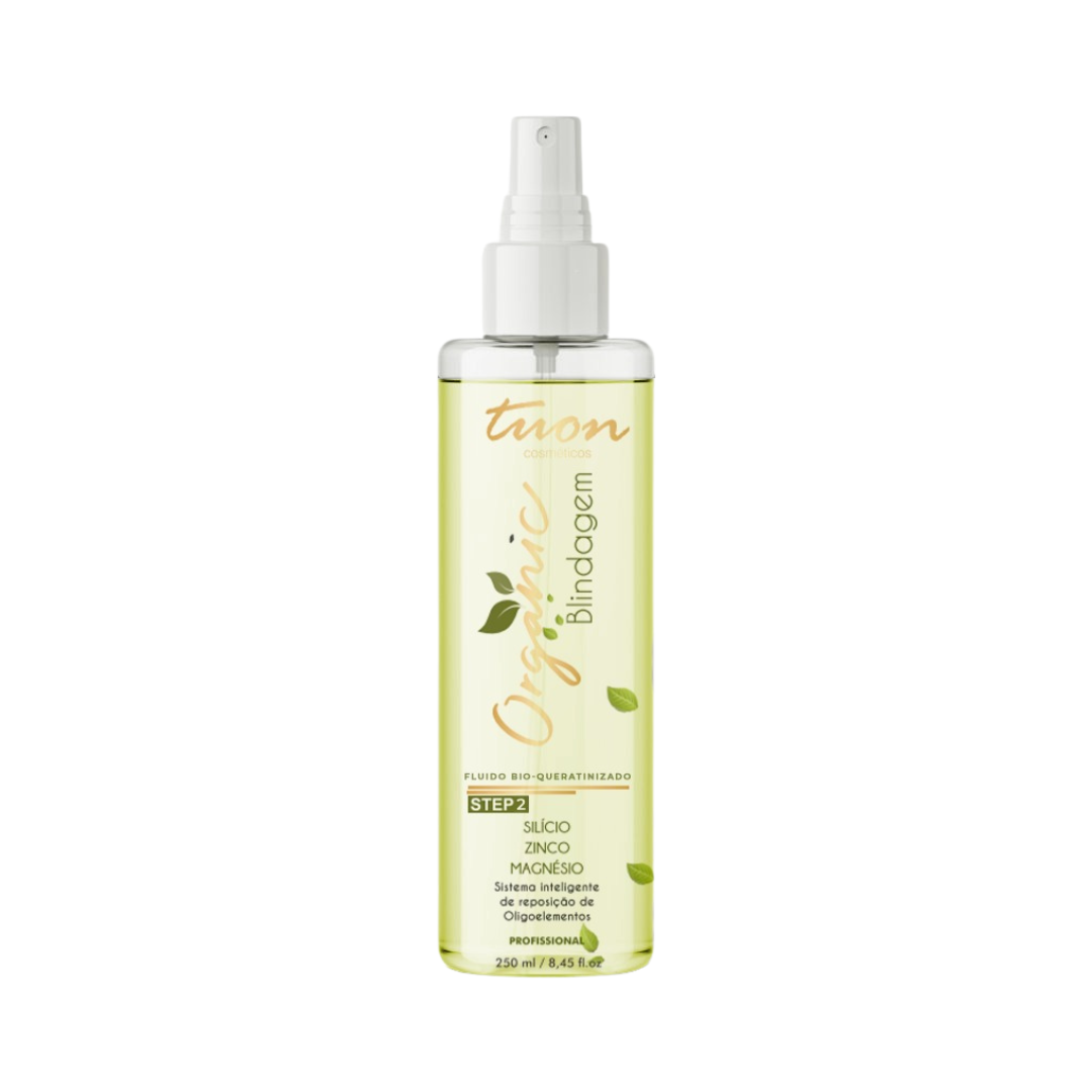 Fluído Reconstrutor Bio Queratinizado Reposição Nutrientes Blindagem Organic 200Ml - Tuon