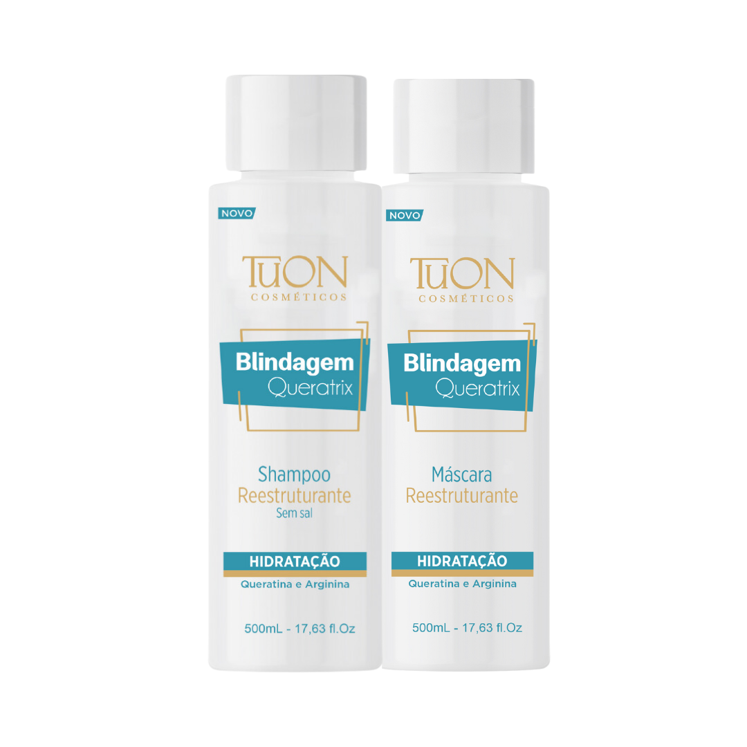 Kit Blindagem Queratrix Shampoo E Máscara - Tuon